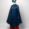 Bộ áo Tấc Nữ - Xanh Đậm, chất liệu Gấm