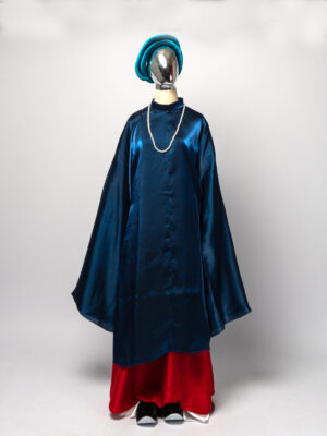 Bộ áo Tấc Nữ - Xanh Đậm, chất liệu Gấm