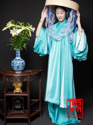 Cho thue bo ao Doi Kham ao Giao Linh yem dup xanh ngoc chat lieu gam 2