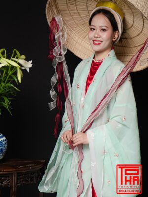 Cho thue bo ao Doi Kham xanh ngoc theu hoa – ao Giao Linh do – yem dup do 6