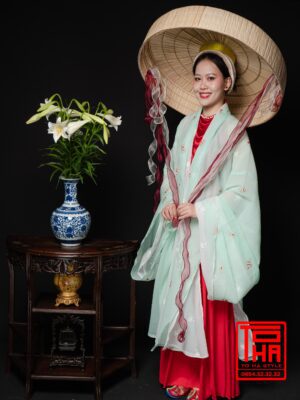 Cho thue bo ao Doi Kham xanh ngoc theu hoa – ao Giao Linh do – yem dup do 7