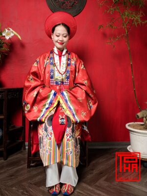 Cho thue bo ao Nhat Binh nu Do tuoi chat vai tafta in hoa tiet o phuong 1