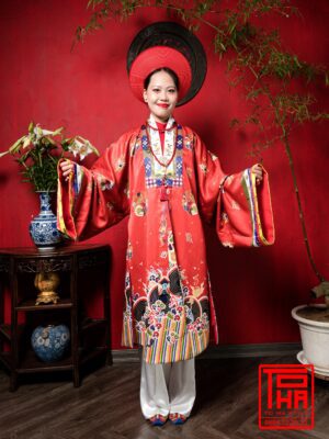 Cho thue bo ao Nhat Binh nu Do tuoi chat vai tafta in hoa tiet o phuong 6