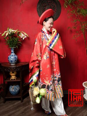 Cho thue bo ao Nhat Binh nu Do tuoi chat vai tafta in hoa tiet o phuong 8 1